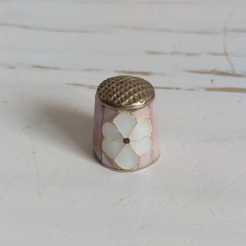 Vintage flower thimble - flower,