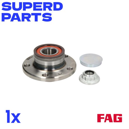 Wheel bearing set with - bearing, hub