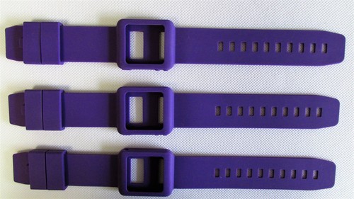 Purple silicone watch band - silicone,