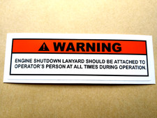 Boat Safety Warning Sticker