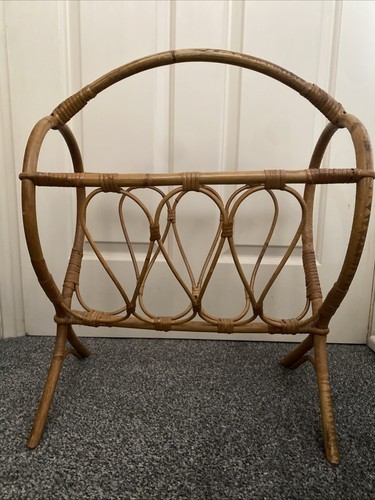 Mid century bamboo wicker cane - century,