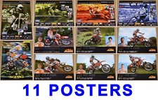 4x HM Honda & 6x KTM Racing Team +1 – motorcycle enduro posters 2001. Sala…