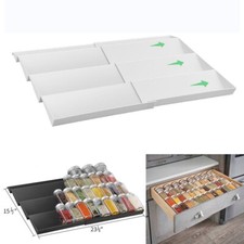 2Pcs Spice Drawer Organizer, 4