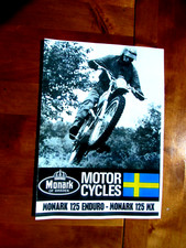 MONARK 125cc Enduro/ ISDT and MX Brochure 1973. Twinshock. Monark of Sweden