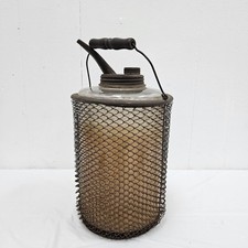 Early 1900's Glass & Wire Mesh