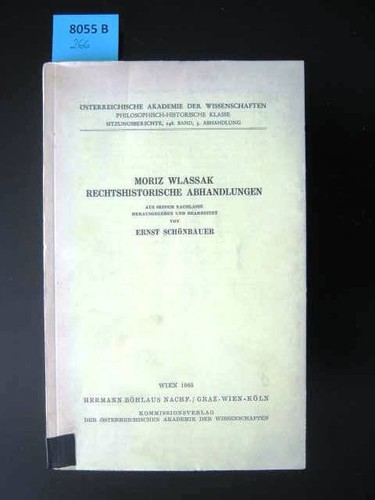 Moriz wlassak - moriz,