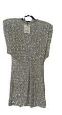 Zara Silver Sequin Mini Dress