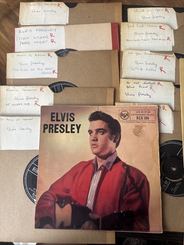 Elvis presley vinyl 45s record - elvis,
