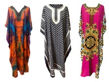 HOLIDAY TOP PLUS SIZE KAFTAN TUNIC DRESS FREE SIZE FITS 16,18,20,22,24,26