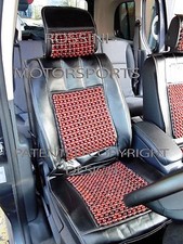 i - TO FIT A ROVER 214, CAR SEAT COVERS, MASSAGE BEADED CUSHION, BLACK
