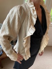 Vintage Silk Ruffle Blouse