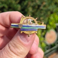 Antique Enamel Badge Brighton