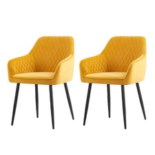 1/2 X Dining Chairs Velvet Set