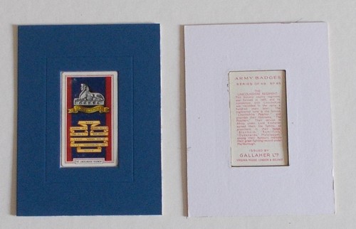 Cigarette card gallaher - card, by