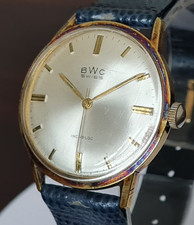 Genuine BWC Swiss Made Gold Plated Mechanical Wind Watch with ETA 2391 Movement