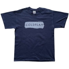 Vintage Coldplay Band T Shirt Large 2003 European Tour Rare Chris Martin Y2K
