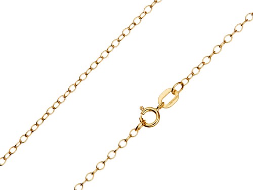 9ct yellow gold necklace chain - yellow,
