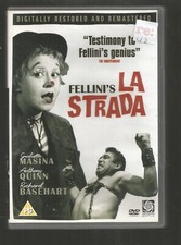 Fellini's LA STRADA - Anthony Quinn - UK REGION 2 DVD - Italian Language