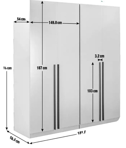 Wardrobes grey habitat munich - grey,