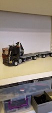Lego city black  custom 4 wheel rigid  truck with hiab+trailer    L@@k
