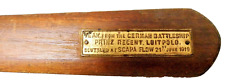 BATTLESHIP SMS Prinz Regent Luitpold WW1 SCAPA FLOW teak from the ship  Z