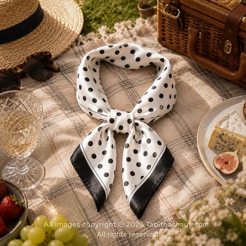 Ladies white polka dot - ladies,