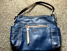 Ladies faux leather - leather, blue