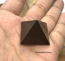 Black tourmaline pyramid - black,