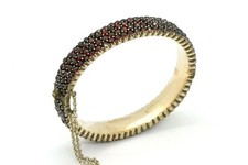 Biedermeier bangle silver gold