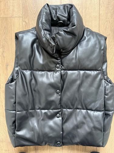 Zara womens faux leather - , black
