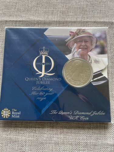 Queens diamond jubilee coin - diamond,
