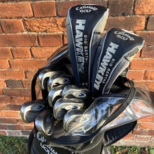 CALLAWAY🚩HawkEye Full Set/11 Club/Bag/3-PW Irons/Putter/Driver/Wood (NEW GRIPS)