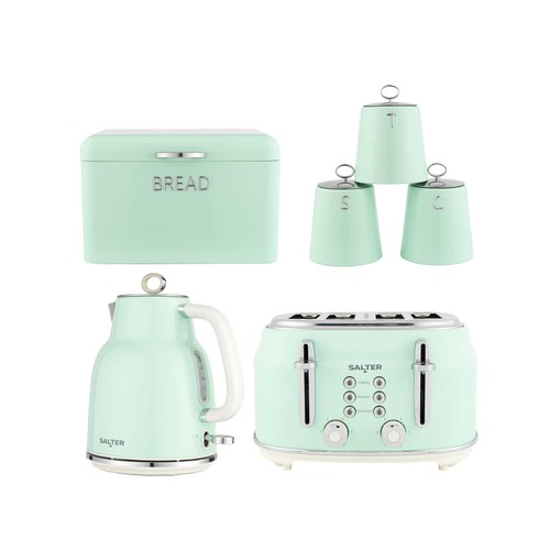 Salter retro green kettle - green,