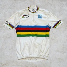 Santini SMS UCI Cycling Jersey World Champion Rainbow Stripes Men’s Large