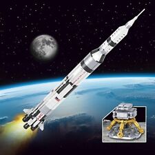50CM USA NASA Saturn V Space Rocket Model Building Blocks Kids Toy Gift