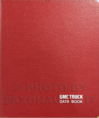 1986 gmc data book - gmc,