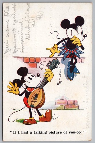 Disney rare foreign postcard - disney,