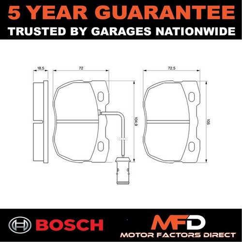 Brake pads set - set, bosch