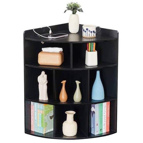 Corner book shelf - corner, 4-tier