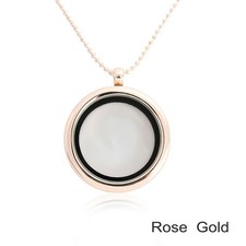 Locket Pendant Necklace Round