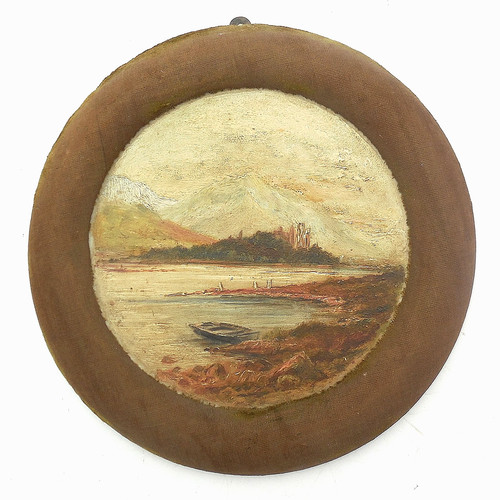 Antique c19th victorian oil - antique,