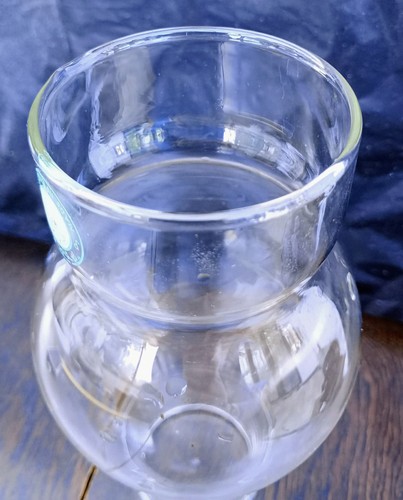 Vintage clear pyrex oil - oil, lamp