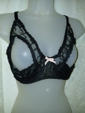 Vintage 80s Sexy Black Lace