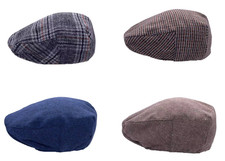 Tweed Check Flat Cap Vintage