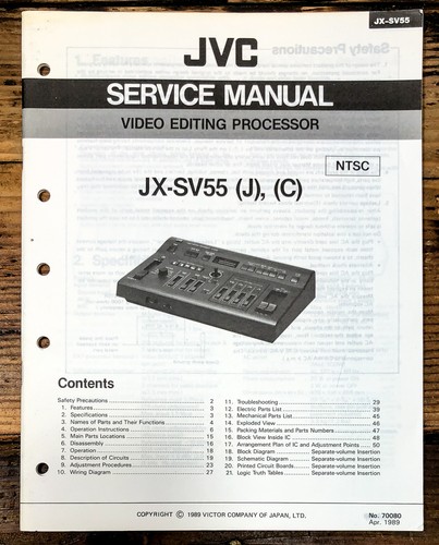 Jvc sv55 video processor - jvc,