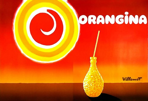 Orangina orange drink - orangina, bar