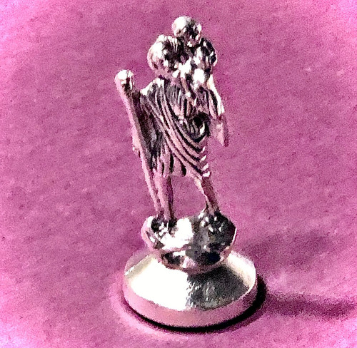 Christopher car statue - statue, 2”