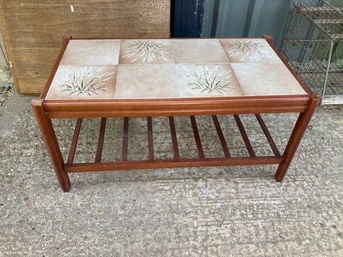 Tile top coffee table - tile,