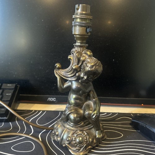 Vintage 1960 cherub - vintage, brass