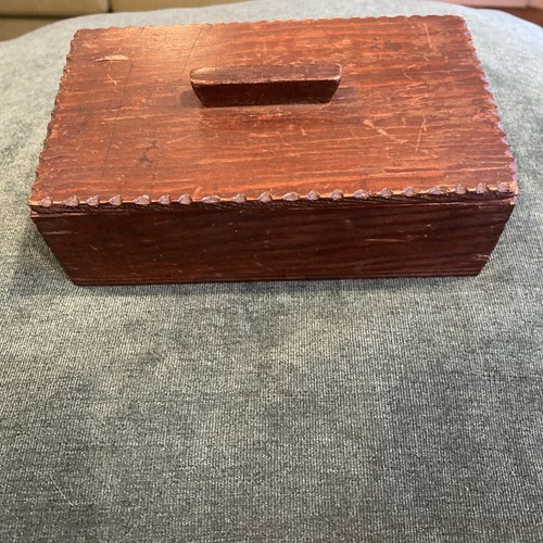 Hand made wooden box charming - wooden,